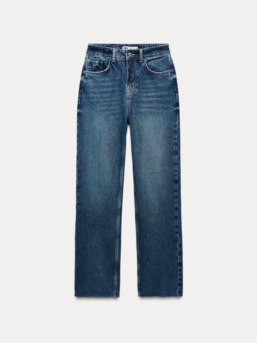 Zara Z1975 Straight Cut Denim with High Waist Size 2